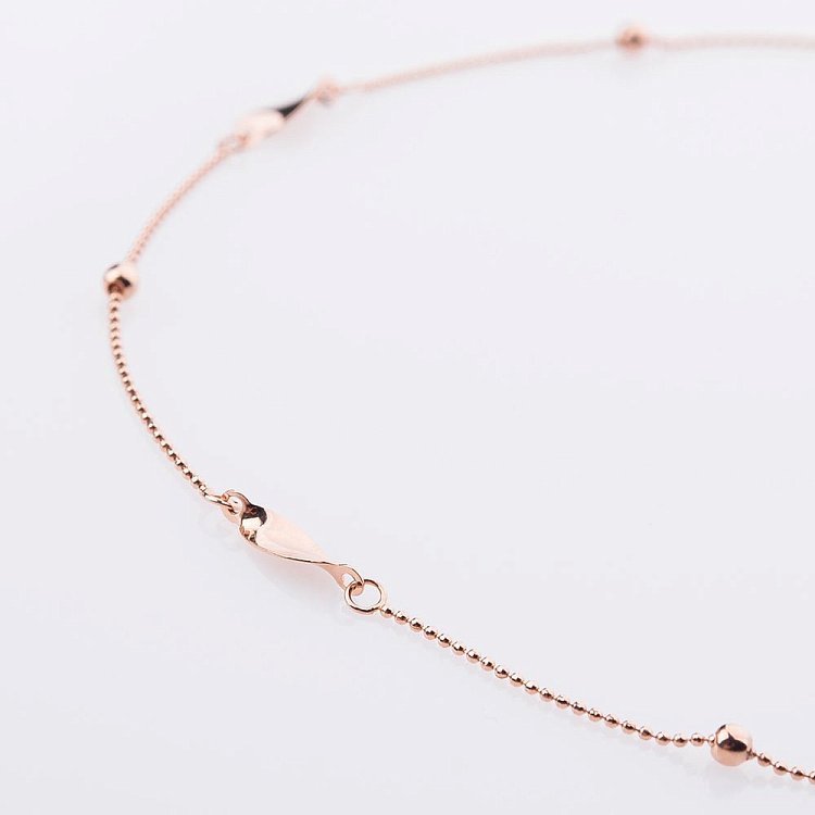 Золотой браслет на ногу б01308 от ювелирного магазина Оникс - 4