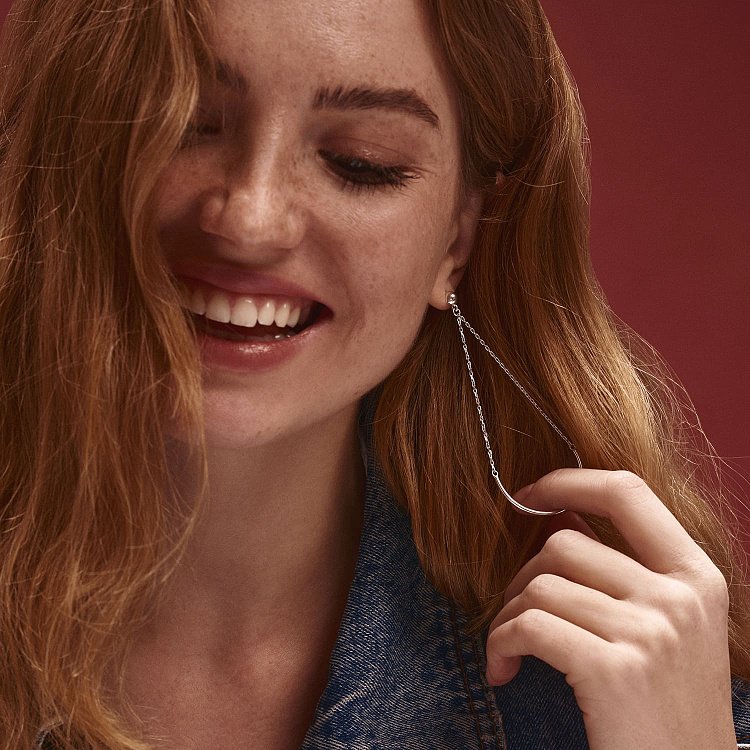 Срібні сережки "Баланс" 122883 від ювелірного магазину Онікс - 3