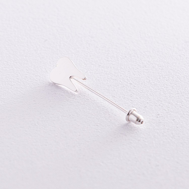 Медицинский значок "Зуб" в серебре 20049 от ювелирного магазина Оникс - 8