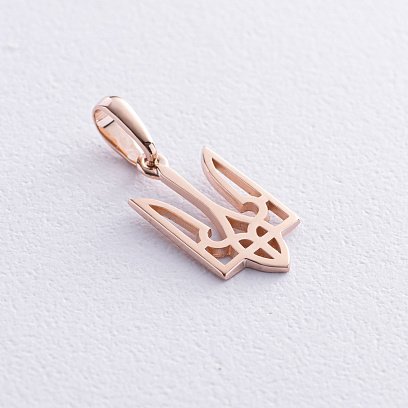 Золота підвіска "Герб України - Тризуб" п03683