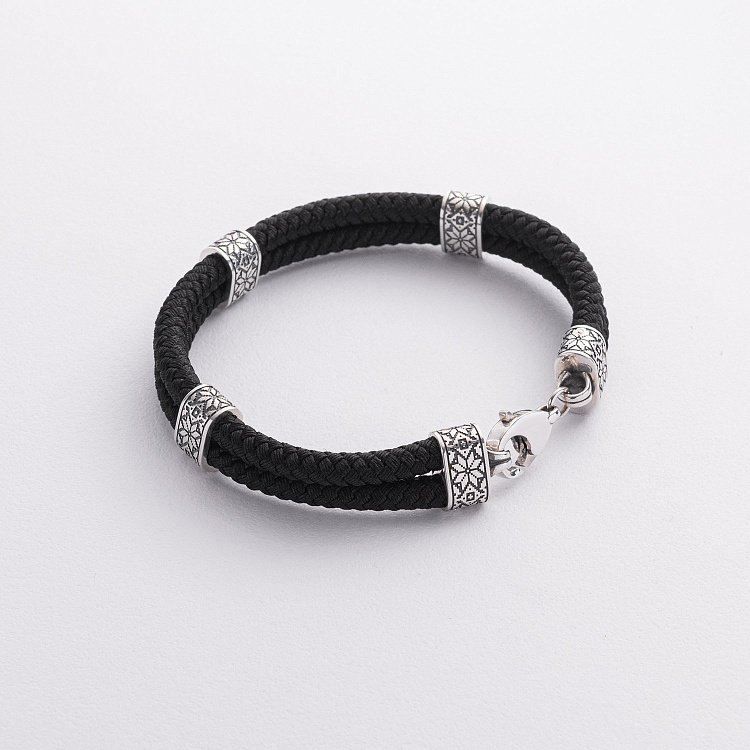 Чоловічий браслет "Вишиванка" у сріблі 1576 від ювелірного магазину Онікс - 2