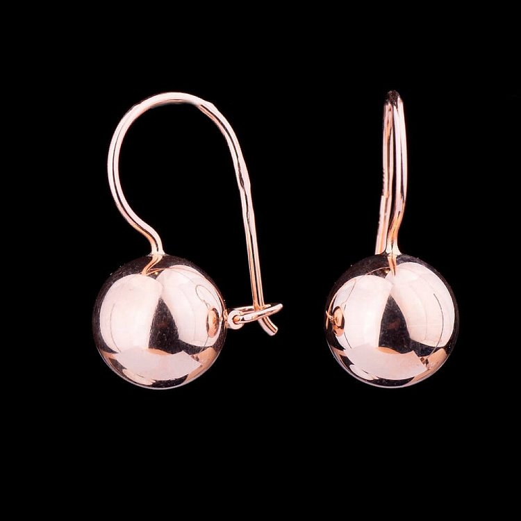 Серьги "Шарики" с02397 от ювелирного магазина Оникс - 4