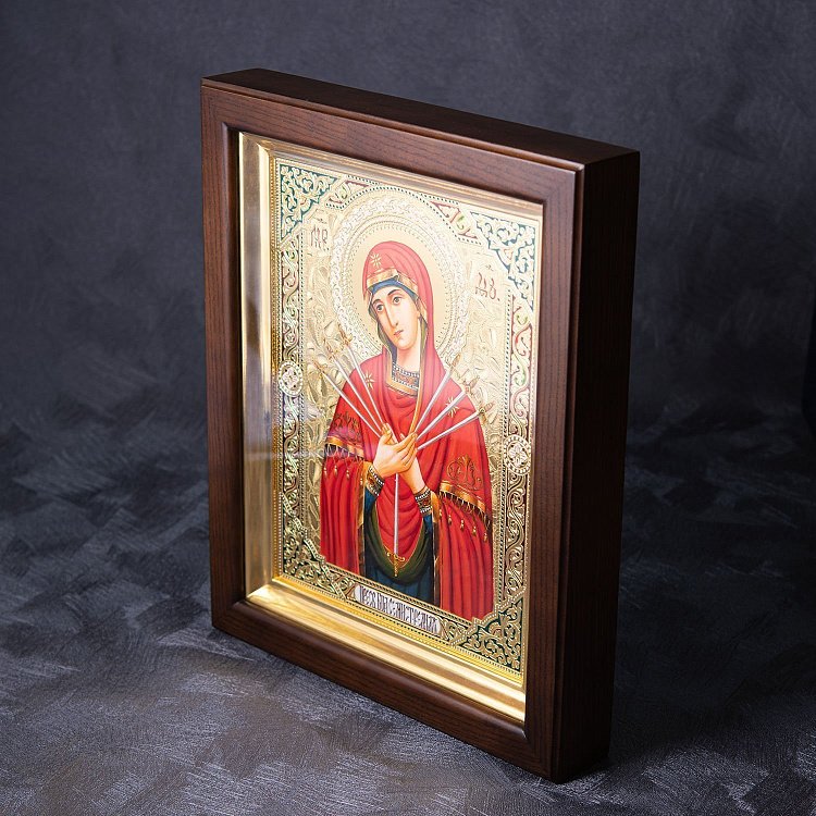 Икона "Семистрельная Божья Матерь" Семистр.(сус зол)-52 от ювелирного магазина Оникс - 1