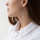 Срібні сережки - протяжки "Завиток"  580085с от ювелирного магазина Оникс