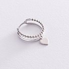 Золотое кольцо "Сердце" к05548 от ювелирного магазина Оникс