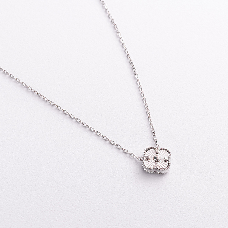 Срібне кольє "Конюшина" 181362 від ювелірного магазину Онікс - 1