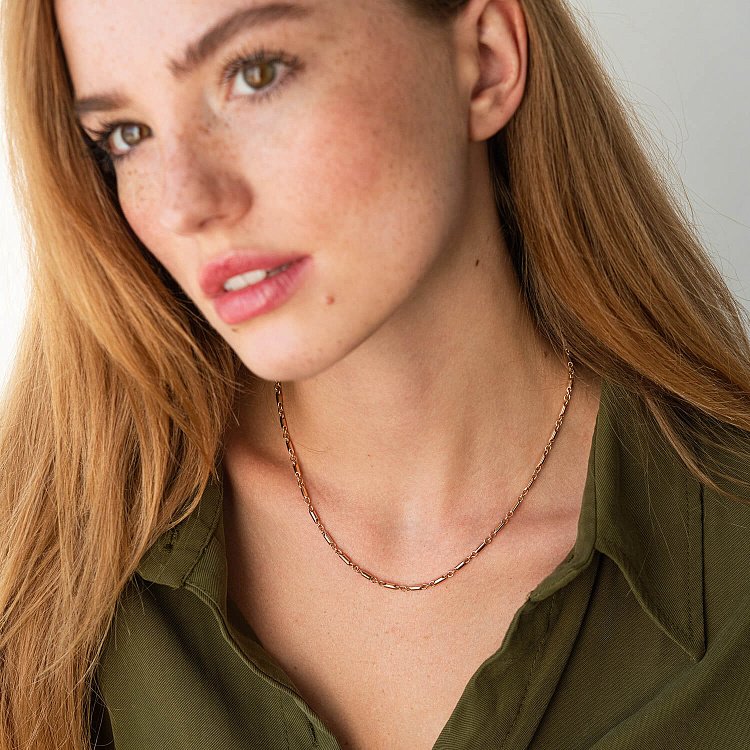 Колье - цепочка в красном золоте кол02222 от ювелирного магазина Оникс - 3