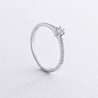 Помолвочное кольцо с бриллиантами (белое золото) 234741121 от ювелирного магазина Оникс