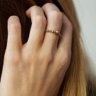 Золотое кольцо с сердечком (фианит) к06180 от ювелирного магазина Оникс - 6