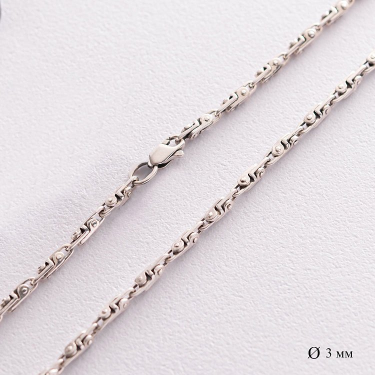 Чоловічий срібний ланцюжок Ц0042ч від ювелірного магазину Онікс