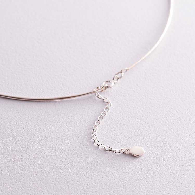 Серебряное колье с шариком 1099 от ювелирного магазина Оникс - 5