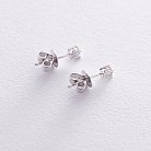 Золоті сережки-пусети з діамантами сб0188fn от ювелирного магазина Оникс - 2