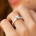 Помолвочное кольцо с бриллиантами (белое золото) 222031121 от ювелирного магазина Оникс - 10