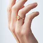 Кольцо "Клевер" в красном золоте к08126 от ювелирного магазина Оникс - 1