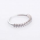Срібний перстень з фіанітами 111034 от ювелирного магазина Оникс