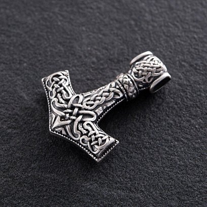 Серебряная подвеска "Молот Тора" 132748 №6