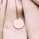 Серебряный кулон с гравировкой "Солнце" (позолота) 132724сол от ювелирного магазина Оникс