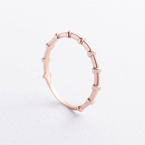 Кольцо "Milly" в красном золоте к08471 №3