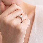 Помолвочное золотое кольцо с бриллиантами 221971121 от ювелирного магазина Оникс - 1