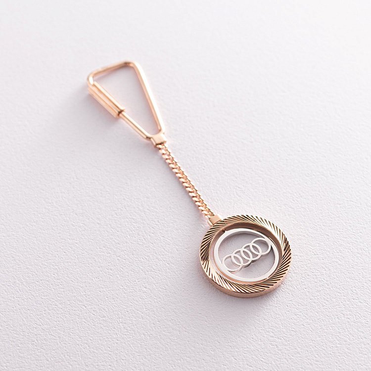 Золотой брелок "Audi-Ауди" бр00038 от ювелирного магазина Оникс