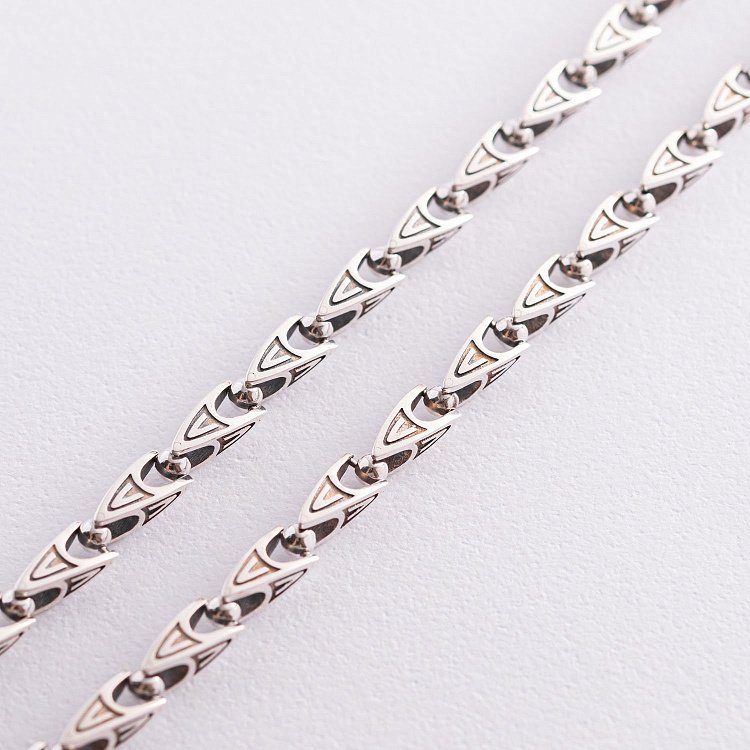 Мужская серебряная цепочка Ц0045/1ч от ювелирного магазина Оникс - 2