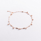 Золотий браслет "Кульки" б05824 от ювелирного магазина Оникс