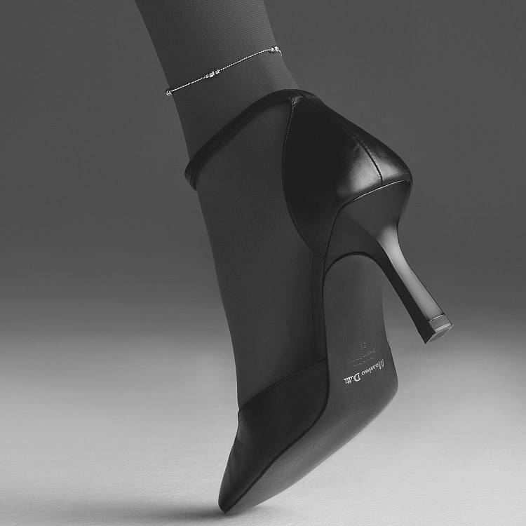 Золотой браслет "Шарики" на ногу б05553 от ювелирного магазина Оникс - 3