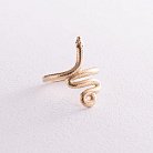 Кольцо "Змея" в желтом золоте к07105 от ювелирного магазина Оникс - 1