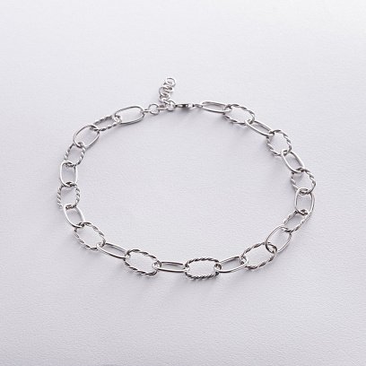 Серебряное колье "Свобода" (родий) 181273 №2