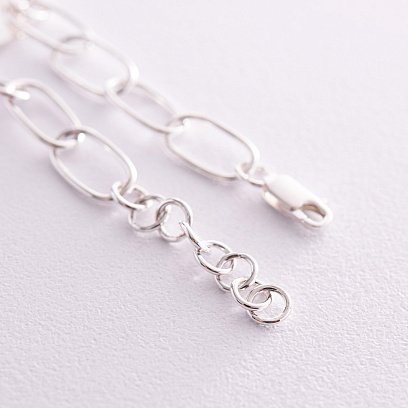 Серебряный браслет "Цепочка с монетками" (возможна гравировка) 141626 №3