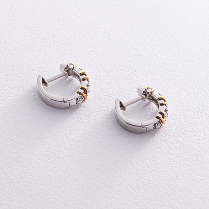 Серебряные серьги "Эбигейл" с фианитами 835 №3