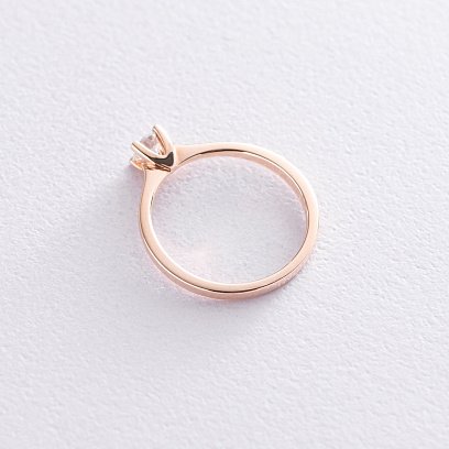 Золота заручальна каблучка з діамантом кб0235 №3