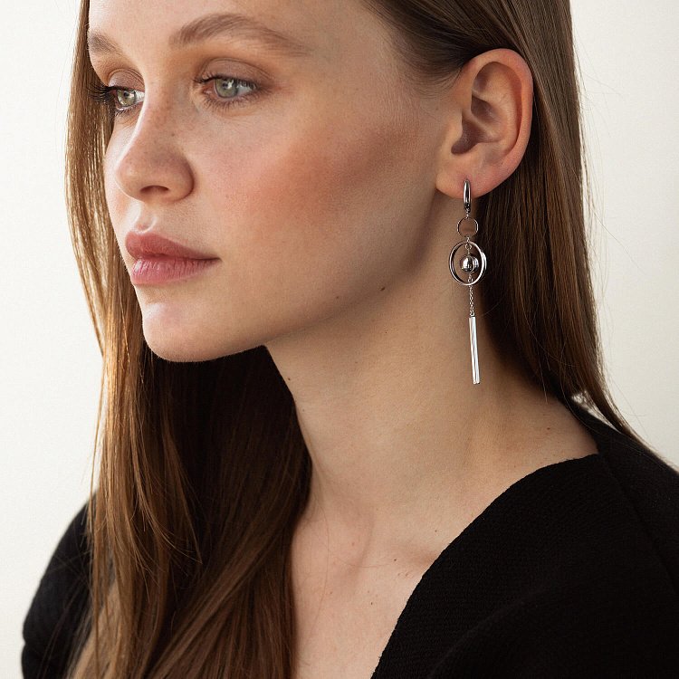 Золоті сережки "Сонце" на англійській застібці с05541 від ювелірного магазину Онікс - 2