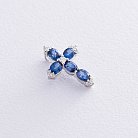 Золотий хрестик (синій сапфір, діаманти) пб0143lg от ювелирного магазина Оникс