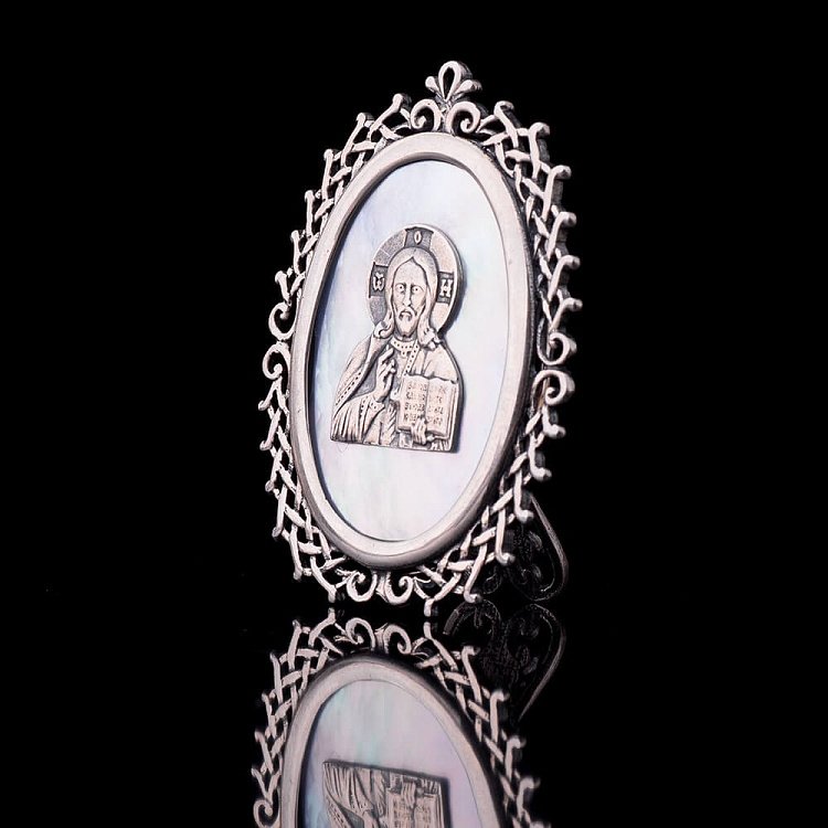 Ікона "Ісус" з перламутром 23464и від ювелірного магазину Онікс - 1