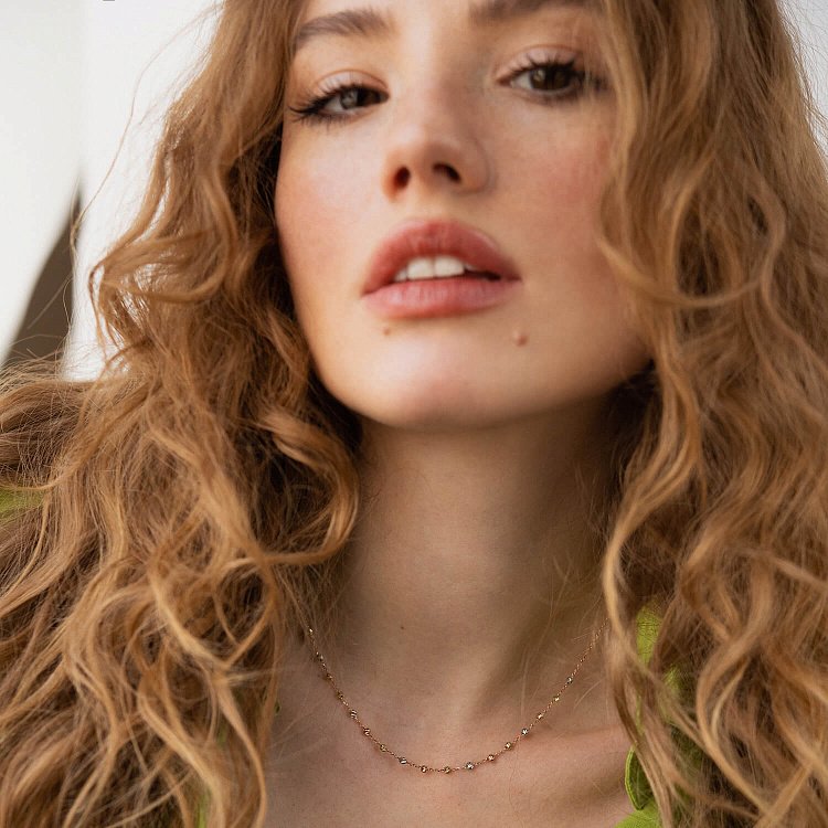 Кольє "Кульки" у трьох кольорах золота кол02330 від ювелірного магазину Онікс - 3