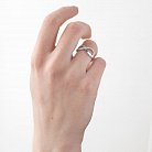Золотое помолвочное кольцо "Бесконечность" с бриллиантами р0318б от ювелирного магазина Оникс - 3