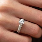 Помолвочное серебряное кольцо с фианитами 778 от ювелирного магазина Оникс - 3