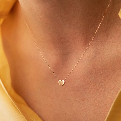 Золоте кольє "Сердечко" кол01229 №7