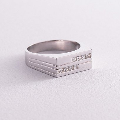 Золота печатка з діамантами к1018