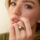 Золотое кольцо Монетки к06405 от ювелирного магазина Оникс - 4