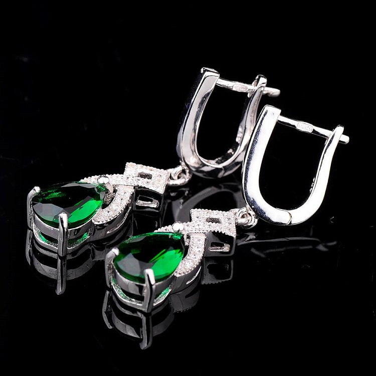 Срібні сережки з фіанітами с12 від ювелірного магазину Онікс - 3