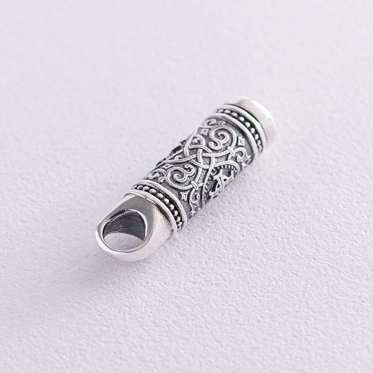 ﻿Срібний кулон - мощевик Хризма 133086 від ювелірного магазину Онікс - 3