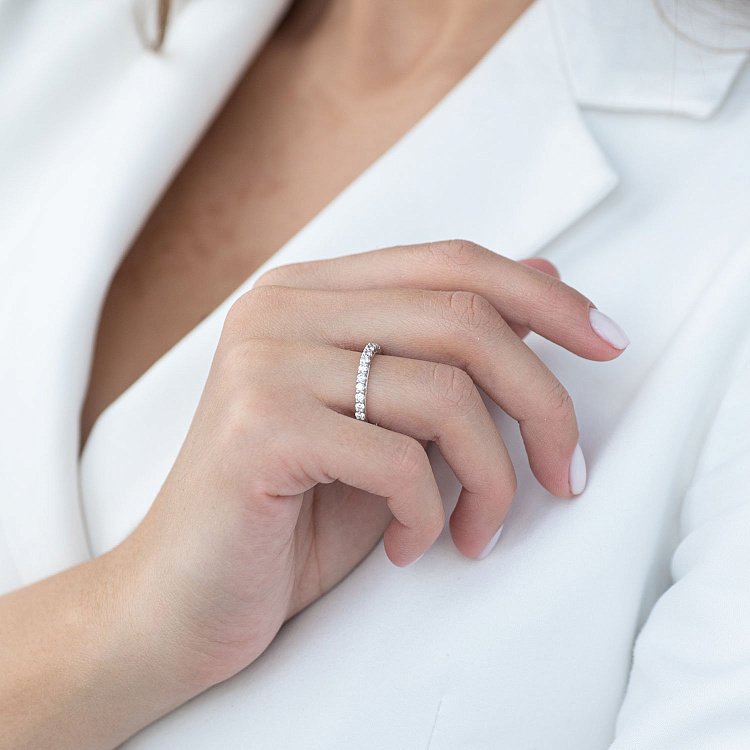 Золотое кольцо с бриллиантами кб0175gl от ювелирного магазина Оникс - 3