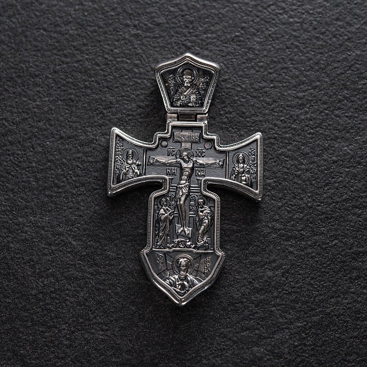 Православний хрест "Розп'яття. Ангел Хранитель" 13582 від ювелірного магазину Онікс