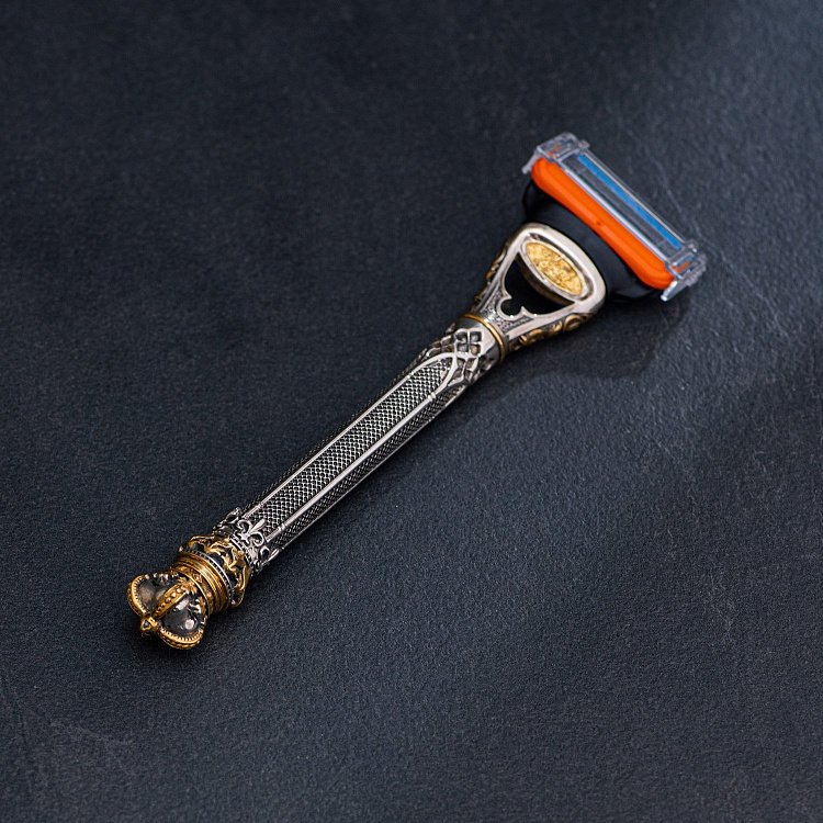 Срібна бритва "Gothic classic"  britv0006 від ювелірного магазину Онікс - 9