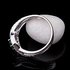Помолвочное кольцо с изумрудом и бриллиантами кзс213 от ювелирного магазина Оникс - 1