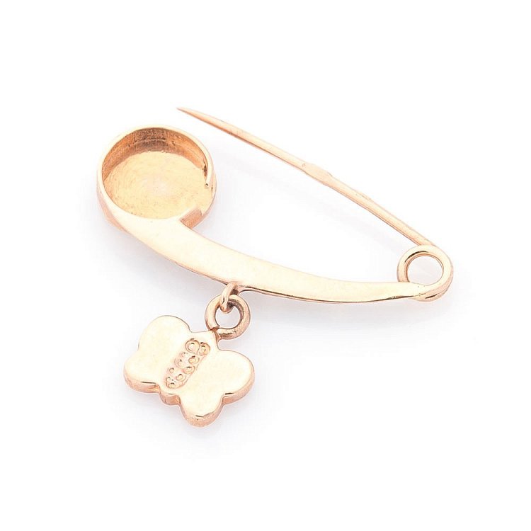 Золота шпилька з метеликом (емаль) зак00104бе від ювелірного магазину Онікс - 1