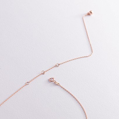 Кольє 2 в 1 "Кульки" в червоному золоті кол01954 №7