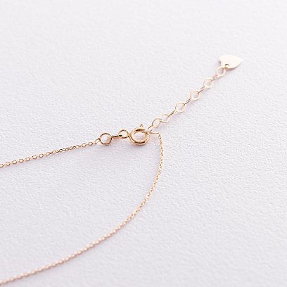 Колье "Амелия" в желтом золоте (фианит) кол01904 №7